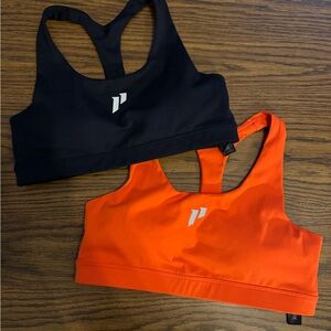 1st Phorm Black and Orange Sports Bras